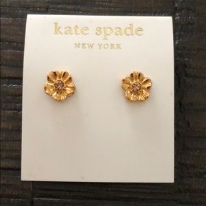 Kate Spade Gold Flower Earrings